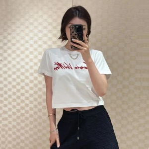9A++ quality lv louis vuitton embroidered script t-shirt